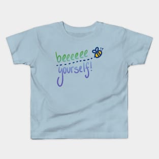 "Beeeeee Yourself" Quirky Bee Design Kids T-Shirt